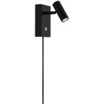 Nordlux Luce da parete Omari 3.2W 827 320lm 41D Nero - Metallo | Bianco Molto Caldo