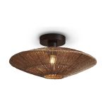 Good&Mojo Luce da soffitto Iguazu Jute Marrone | Adatto per 1x E27 