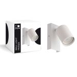 D'Lite Luce Da Parete Prisma Metallo Bianca | IP20 - Adatto per 1x GU10
