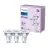 Confezione Multipack 3x Philips Faretti LED GU10 PAR16 5W 390lm 36D - 840 Bianco Freddo